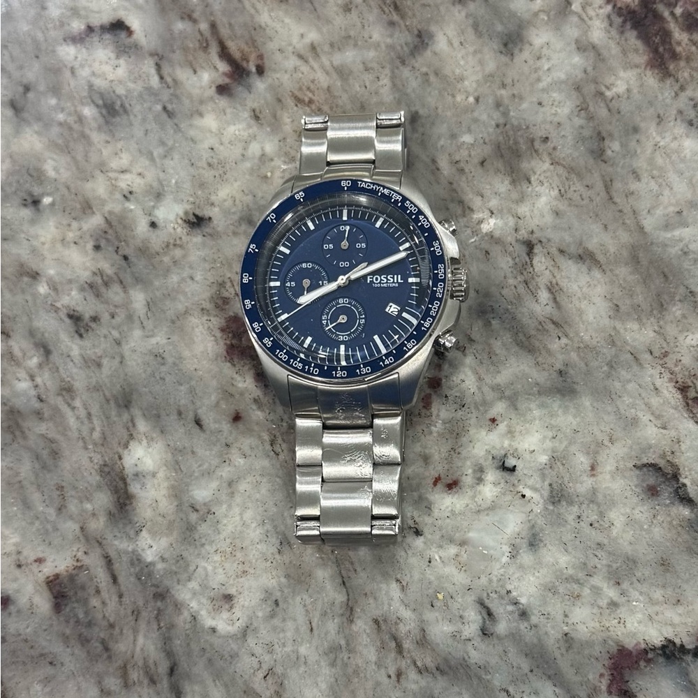 Fossil Chronograph Watch Stainless Steel